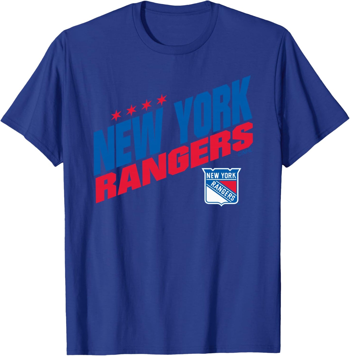 New York Rangers Fuel Gray Officially Licensed T-Shirt - T-Shirt | Royal