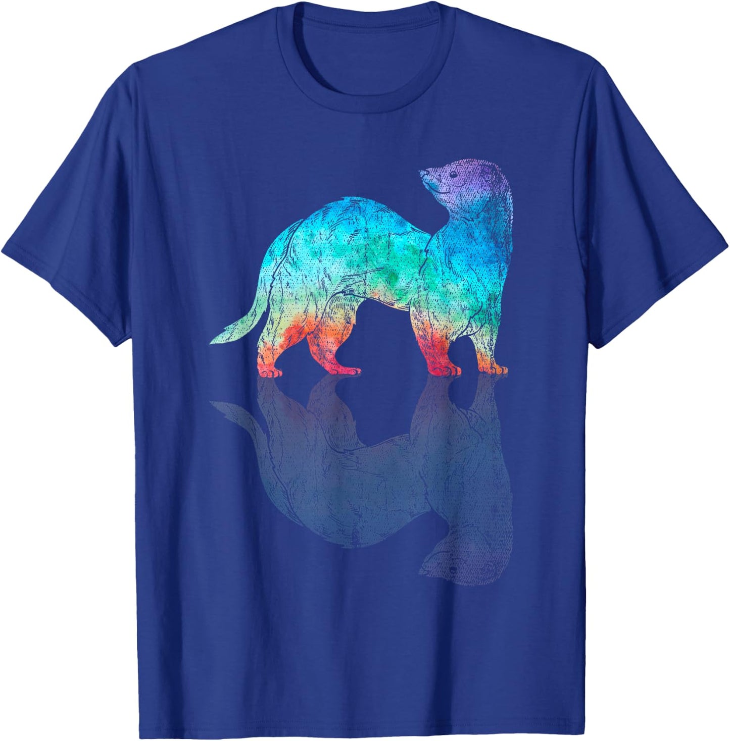 Colorful Pet Owner Animal Lover Rodent Ferret T-Shirt - T-Shirt | Royal