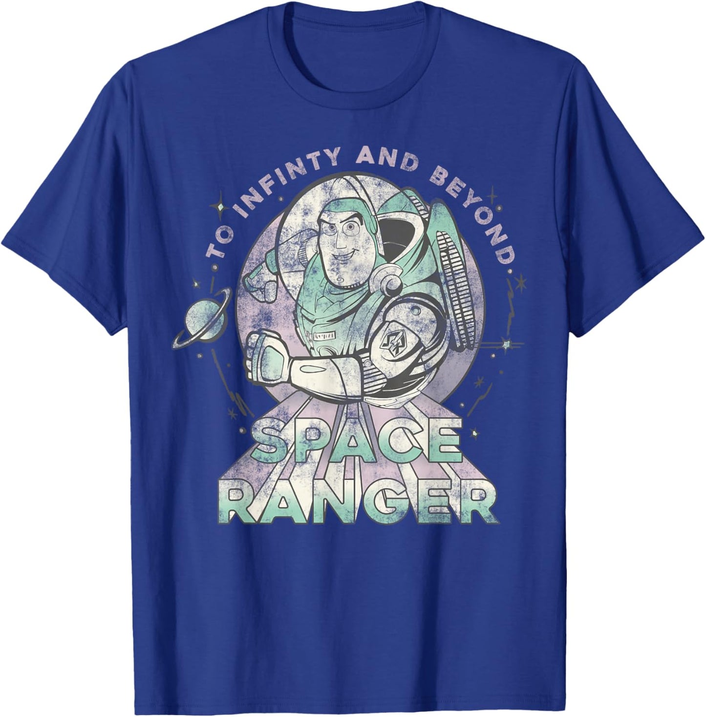 Disney Pixar Toy Story Buzz Lightyear Space Ranger Portrait T-Shirt - T-Shirt | Royal