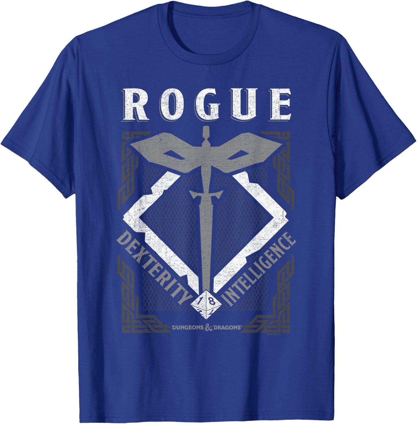 Dungeons & Dragons Rogue Dexterity & Intelligence T-Shirt - T-Shirt | Royal