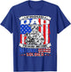 Proud Dad of a National Guard Soldier | Military Father Gift T-Shirt - T-Shirt | Royal