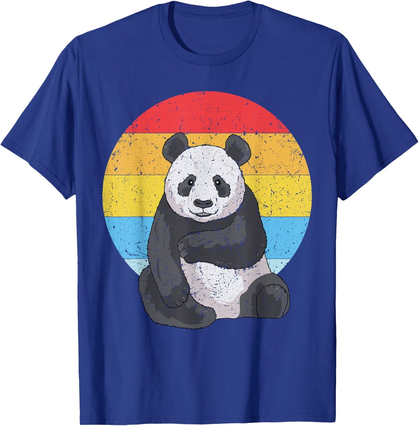 Retro Sunset Panda Kawaii Vintage Panda T-Shirt - T-Shirt | Royal