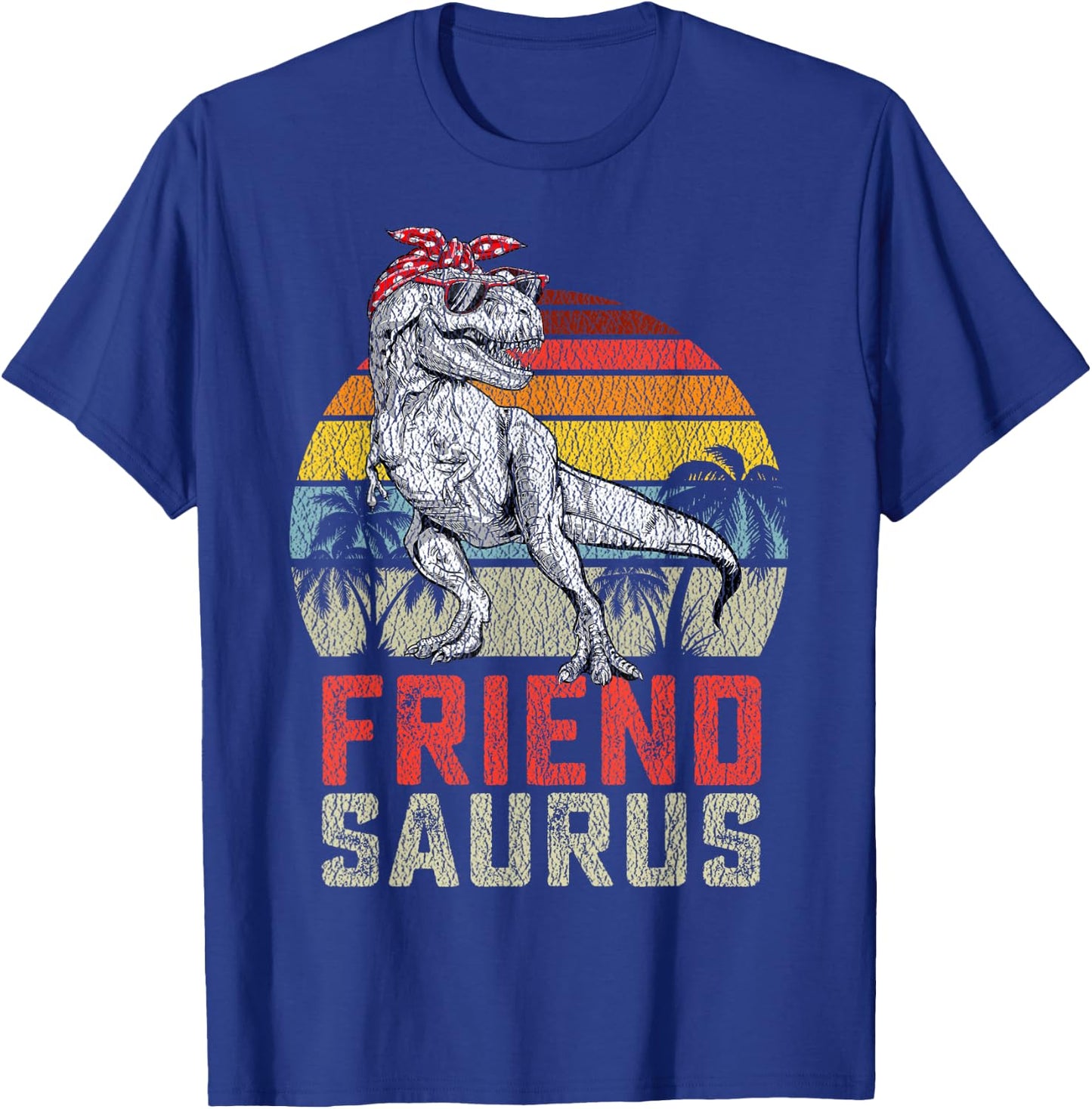 Friendsaurus T Rex Dinosaur Friend Saurus Family Matching T-Shirt - T-Shirt | Royal