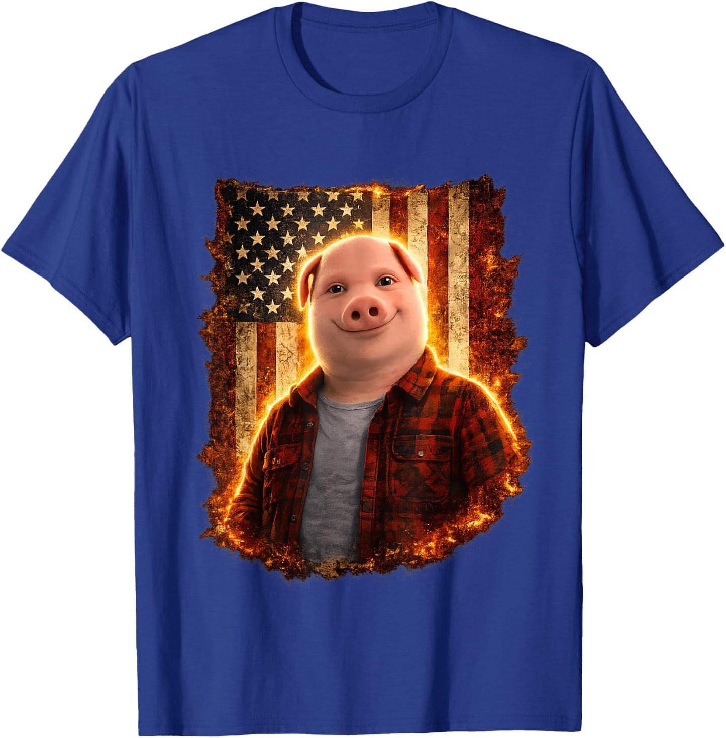 Patriotic John Pork Meme Funny Memes Internet Memes American T-Shirt - T-Shirt | Royal