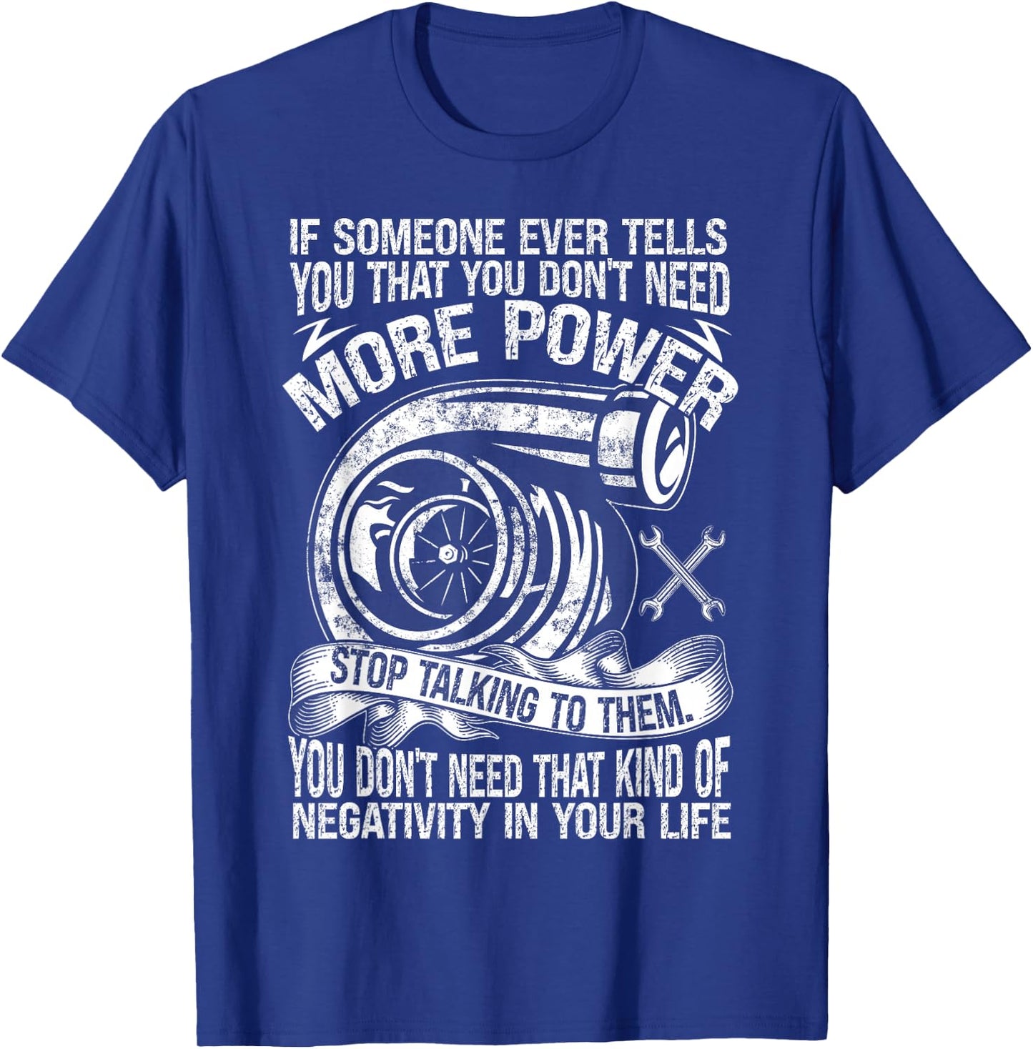 Mechanic Car Guy More Car Power T-Shirt - T-Shirt | Royal