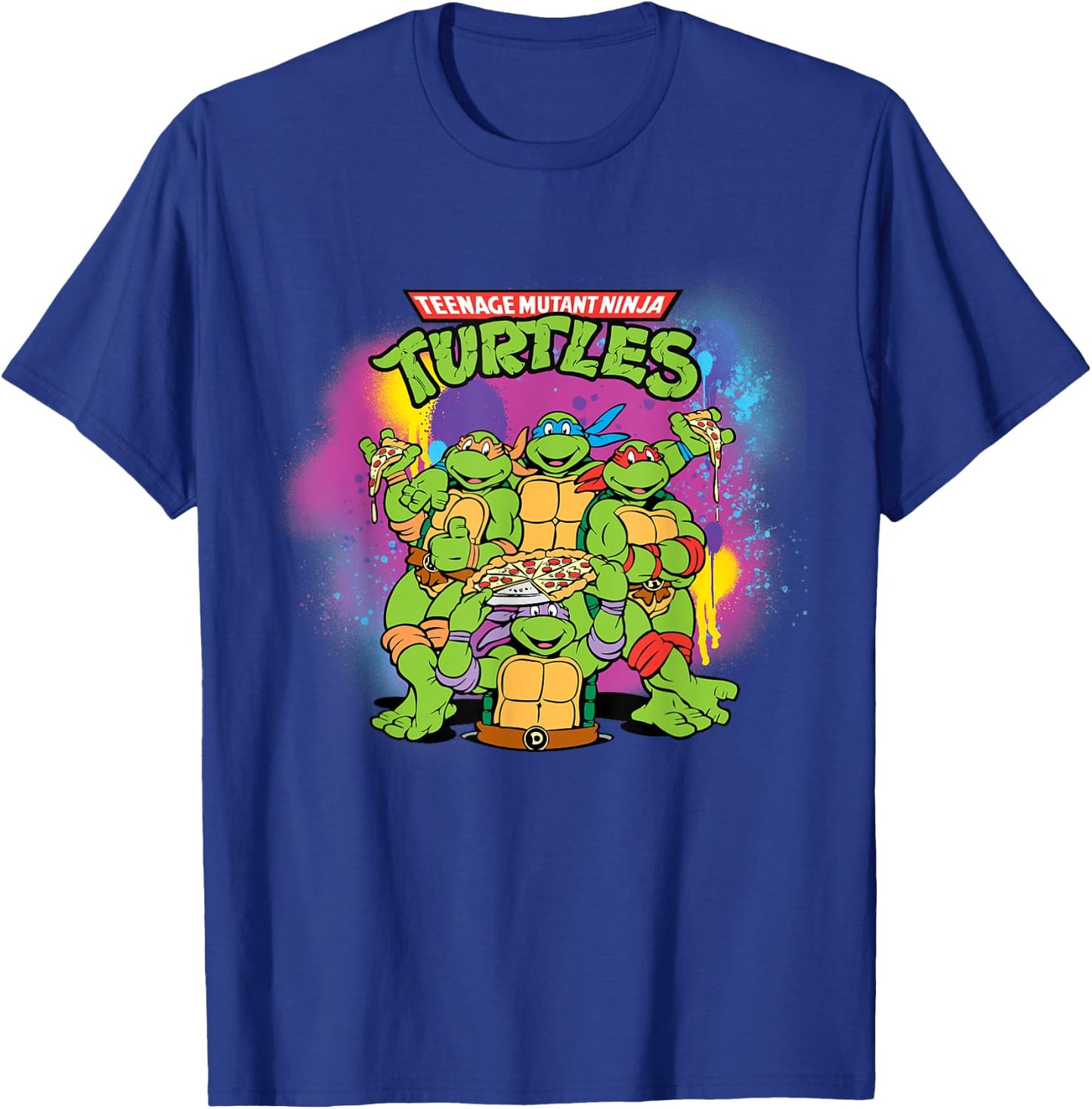 Mademark x Teenage Mutant Ninja Turtles - Original Teenage Mutant Ninja Turtles Colorful Painted T-Shirt - T-Shirt | Royal
