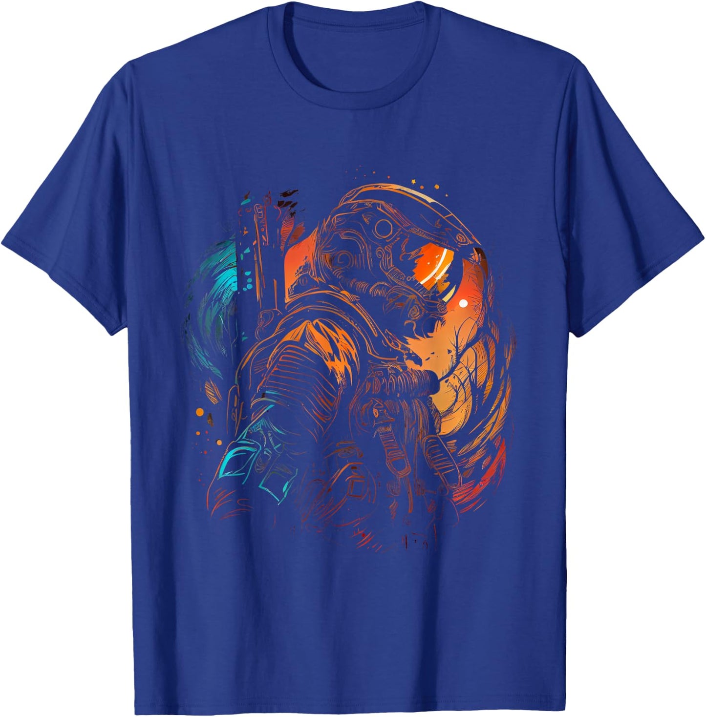 Astronaut Space Solar System Planets Astronaut T-Shirt - T-Shirt | Royal