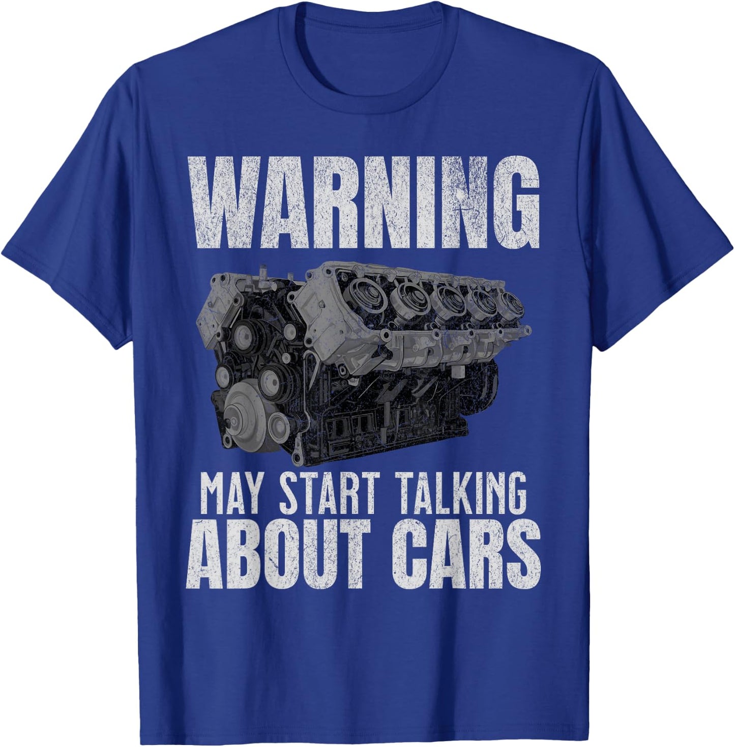 Funny Mechanic Engine Block Car Auto Repair Garage T-Shirt - T-Shirt | Royal