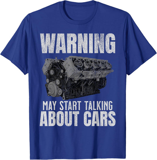 Funny Mechanic Engine Block Car Auto Repair Garage T-Shirt - T-Shirt | Royal