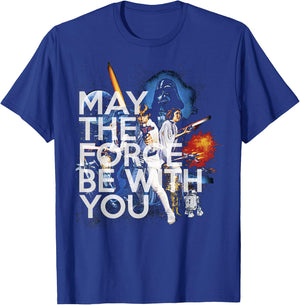Star Wars May The Force Be With You T-Shirt - T-Shirt | Royal