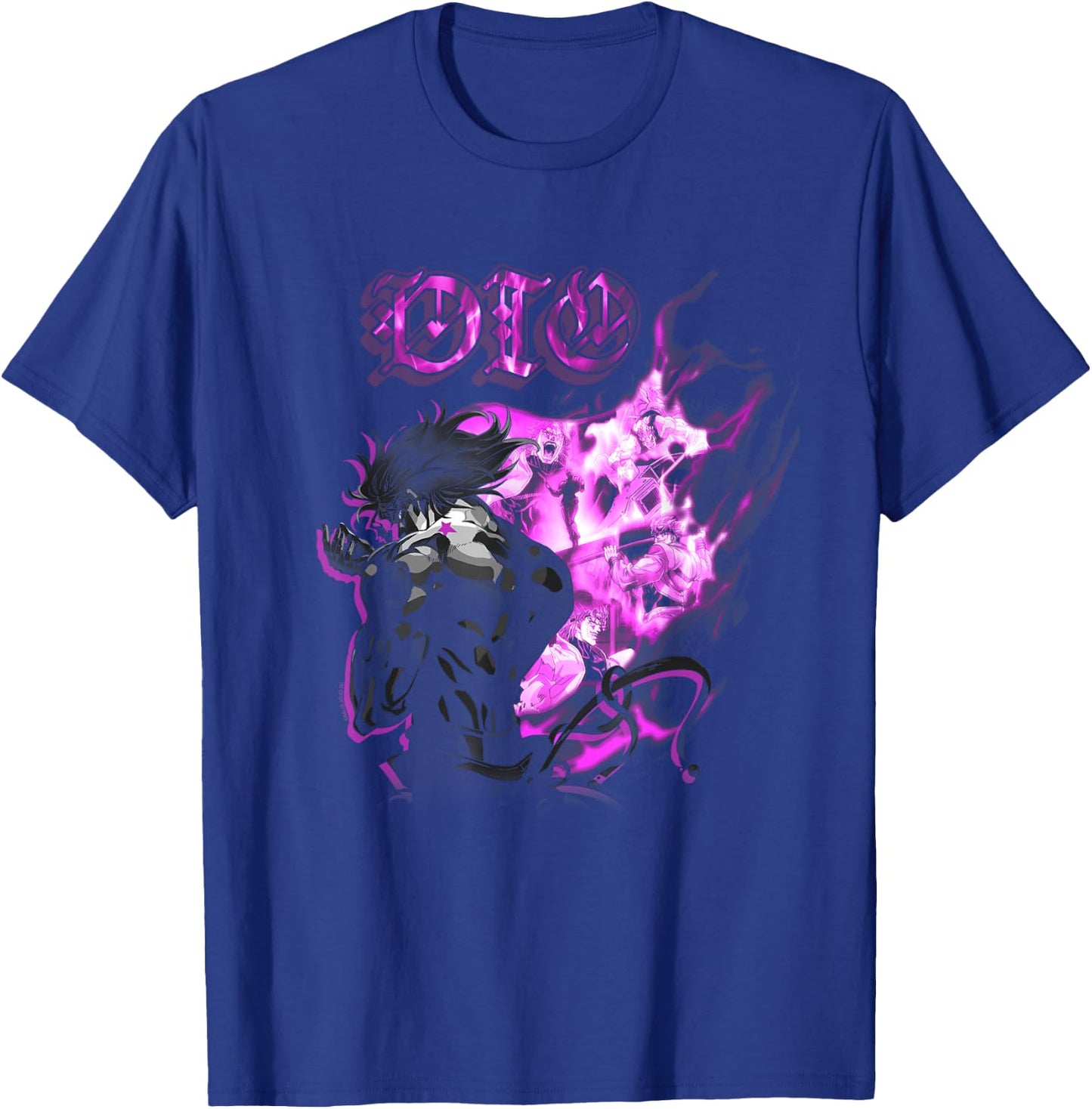 JoJo Part 3 Stardust Crusaders DIO Silhouette Stand Aura T-Shirt - T-Shirt | Royal
