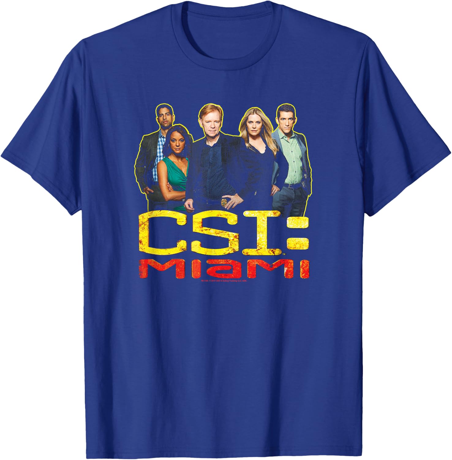 CSI: Miami The Cast In Black T-Shirt - T-Shirt | Royal