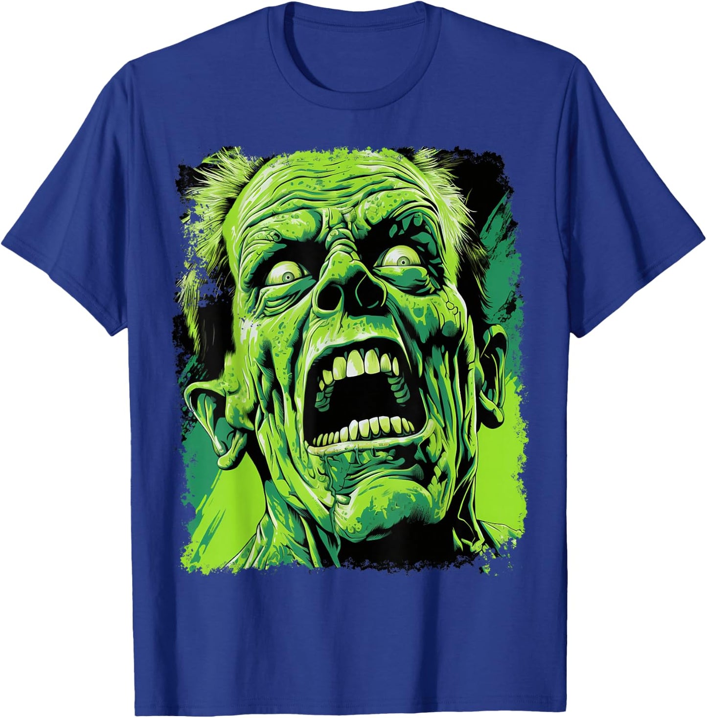Classic Horror Green Evil Crazy Scientist Freak Halloween T-Shirt - T-Shirt | Royal