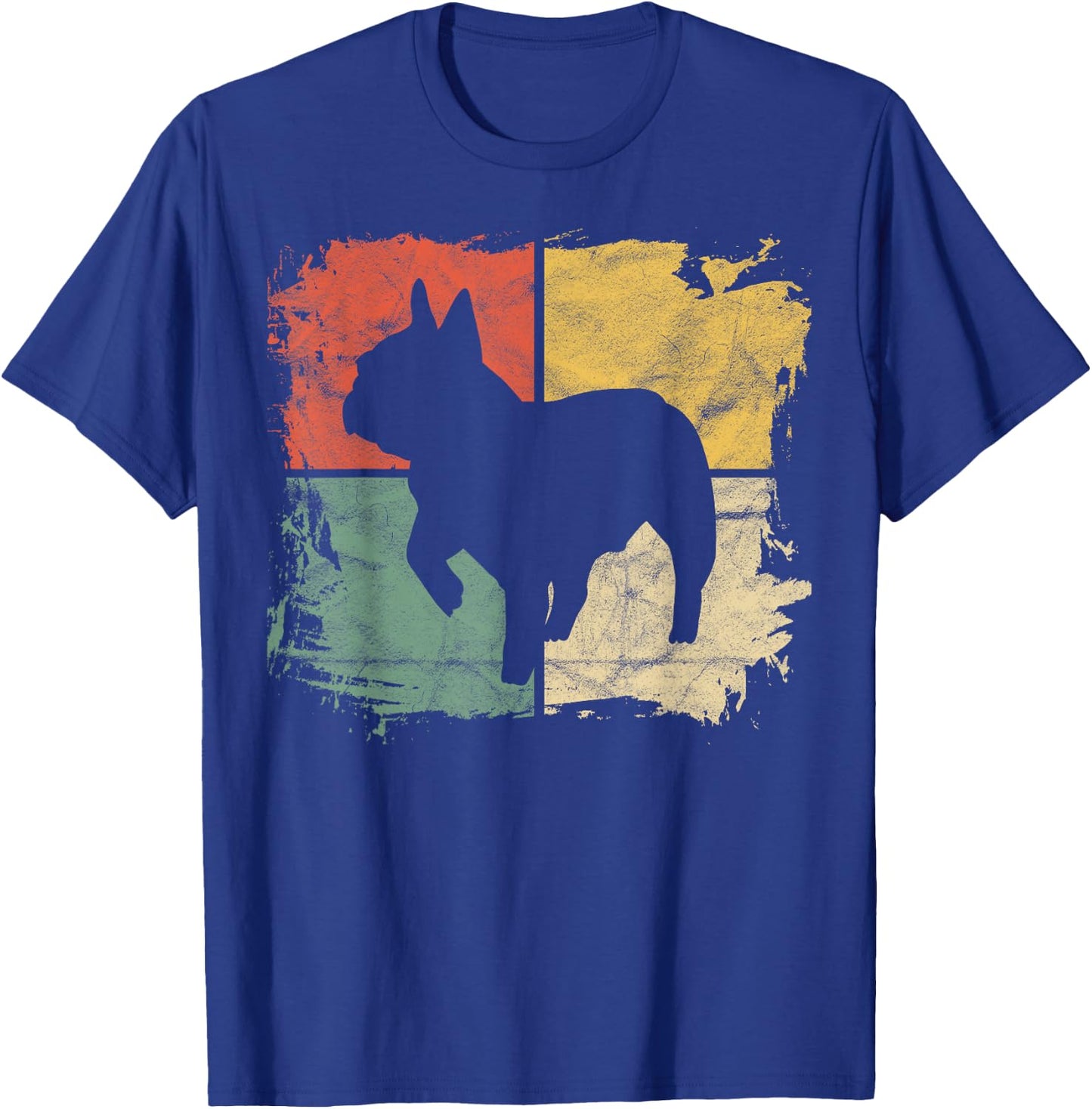 Square Retro Pug Owner Gift Dog Parent Dad Puggle Mom T-Shirt - T-Shirt | Royal