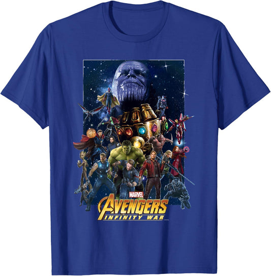 Marvel Avengers Infinity War Hero Team Assemble T-Shirt - T-Shirt | Royal