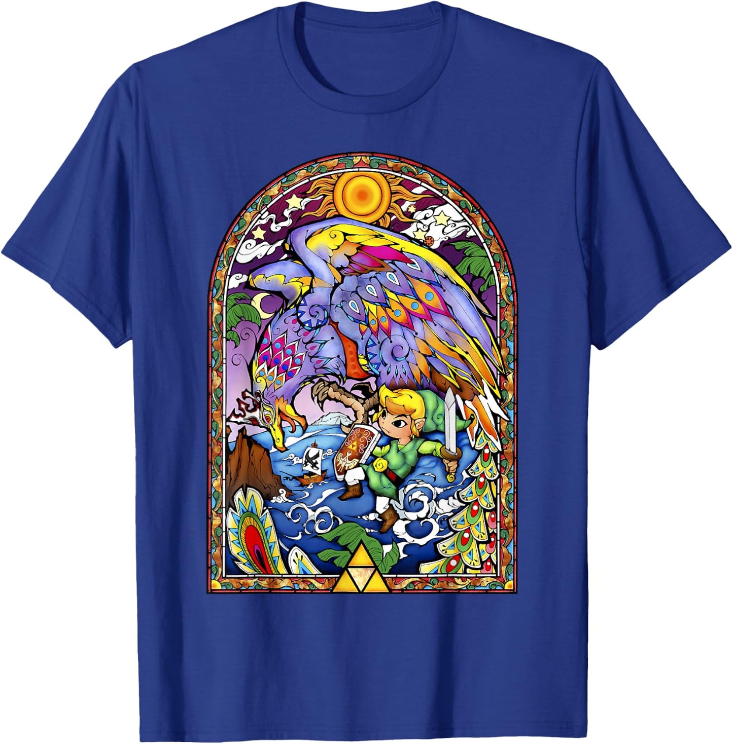 Legend of Zelda Wind Waker Kargaroc Glass Graphic T-Shirt - T-Shirt | Royal