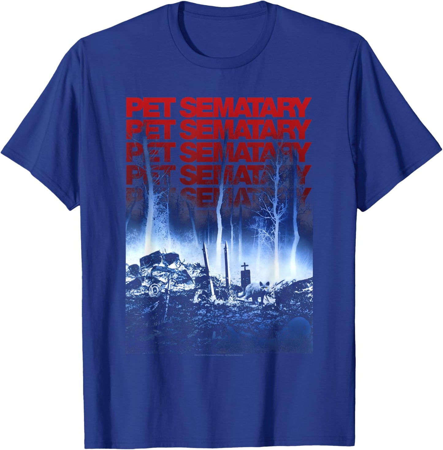 Pet Semetary Color Poster T-Shirt - T-Shirt | Royal