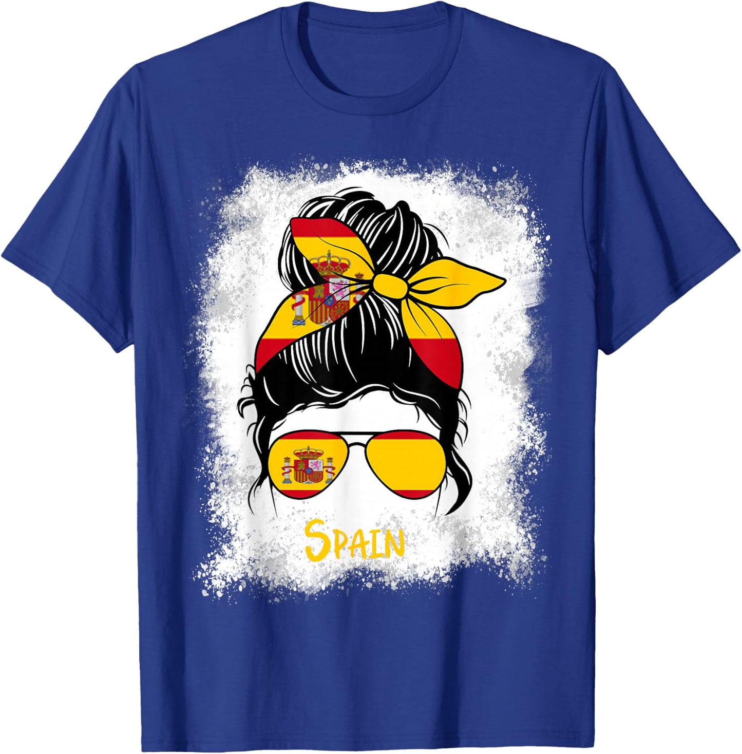 España Bleached Spain Spanish Girl Woman T-Shirt - T-Shirt | Royal