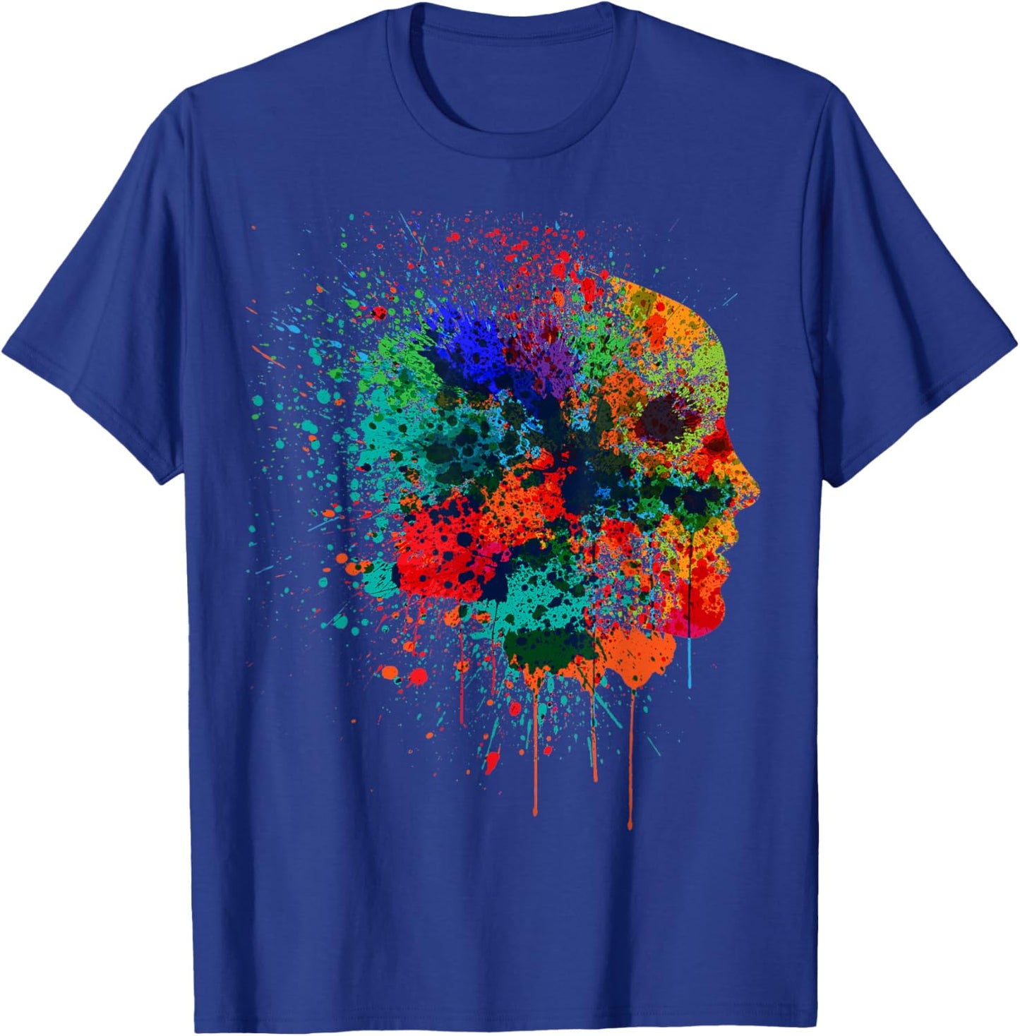 Pretty Fall Color Paint Splatter Women Men Kids T-Shirt - T-Shirt | Royal