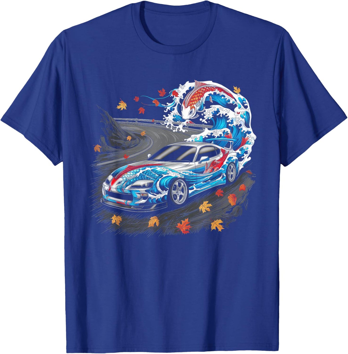 Japanese Car Men JDM Japan Street Racing Streetwear T-Shirt - T-Shirt | Royal