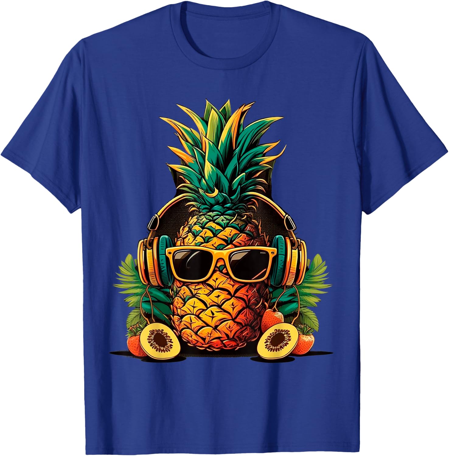 Pineapple With Sunglasses Hawaii Hawaii Men Women Kids T-Shirt - T-Shirt | Royal