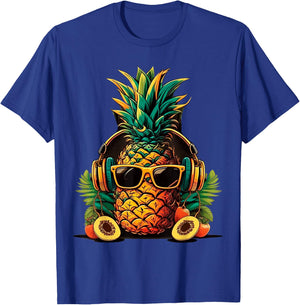 Pineapple With Sunglasses Hawaii Hawaii Men Women Kids T-Shirt - T-Shirt | Royal