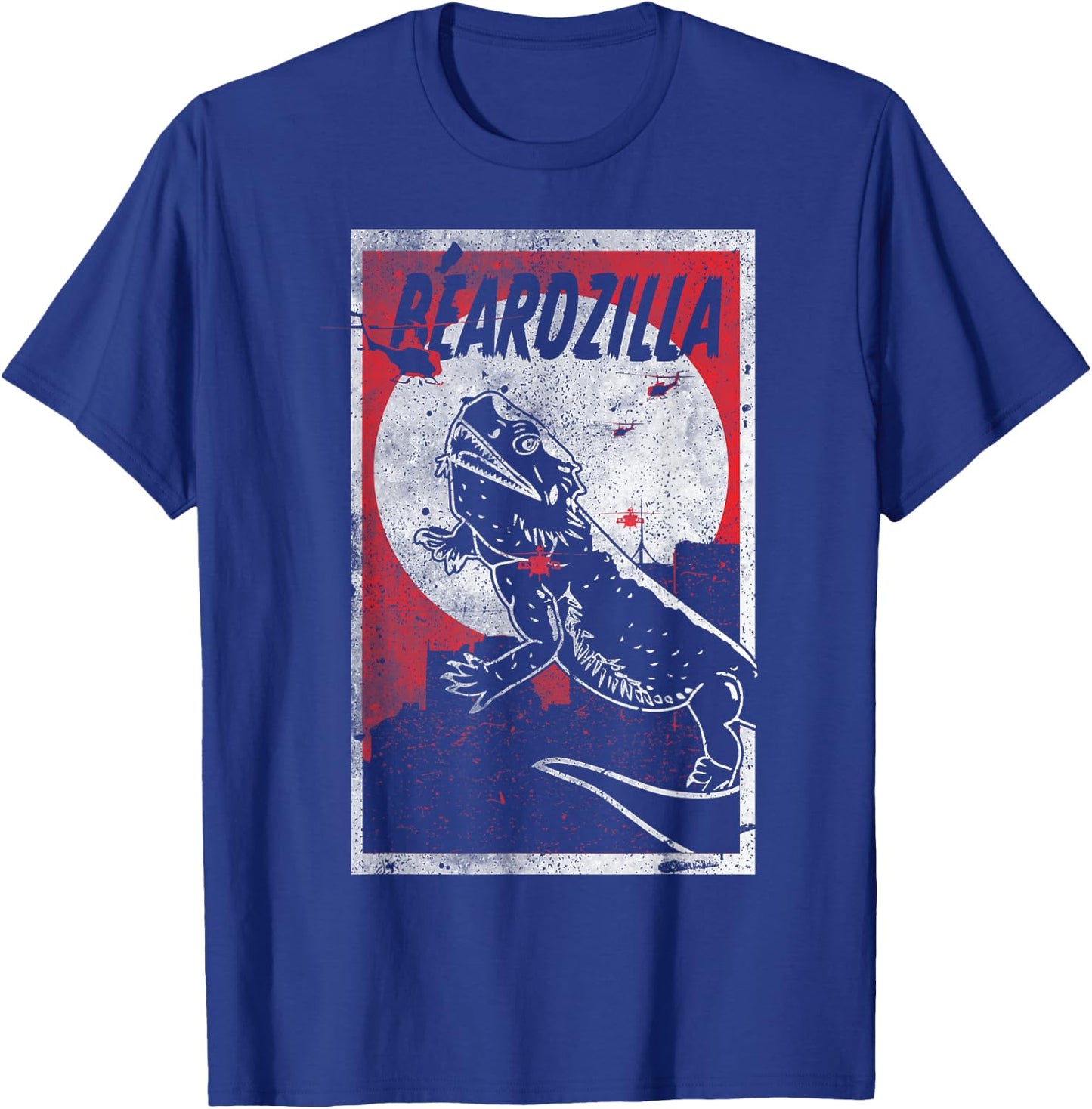 Beardzilla Bearded Dragon Pet Funny Lizard T-Shirt - T-Shirt | Royal