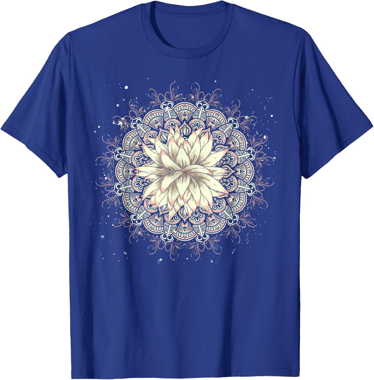Buddhist Flower Blossom Prana Art Spiritual Lotus Mandala T-Shirt - T-Shirt | Royal