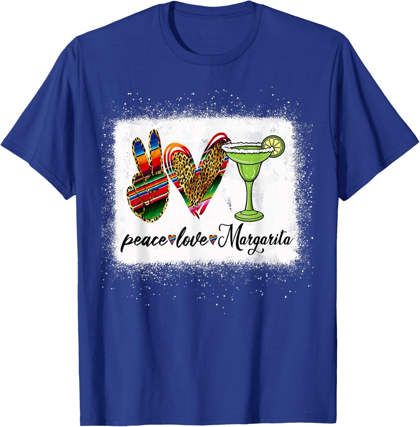 Peace Love Margarita Shirt Feelin' Salty Margarita Drinking T-Shirt - T-Shirt | Royal