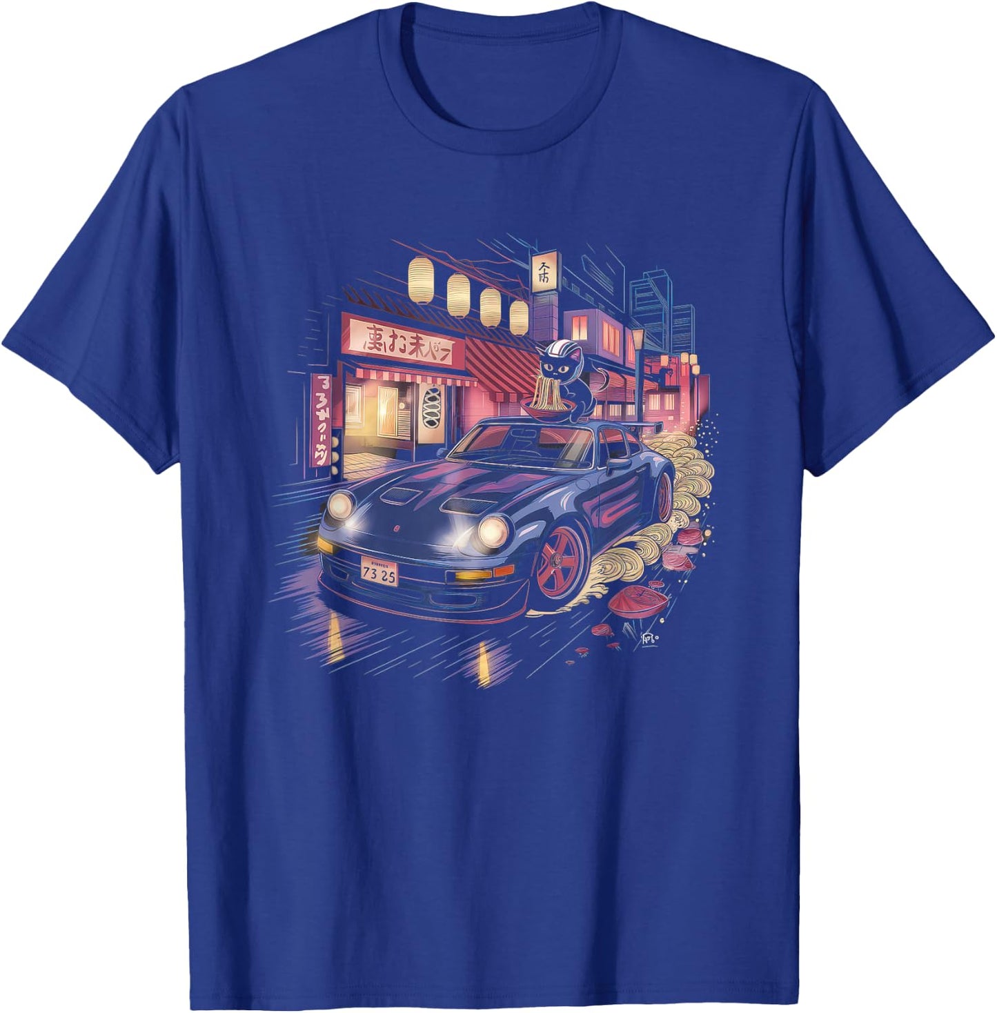 Japanese Car Men JDM Japan Street Racing Streetwear T-Shirt - T-Shirt | Royal