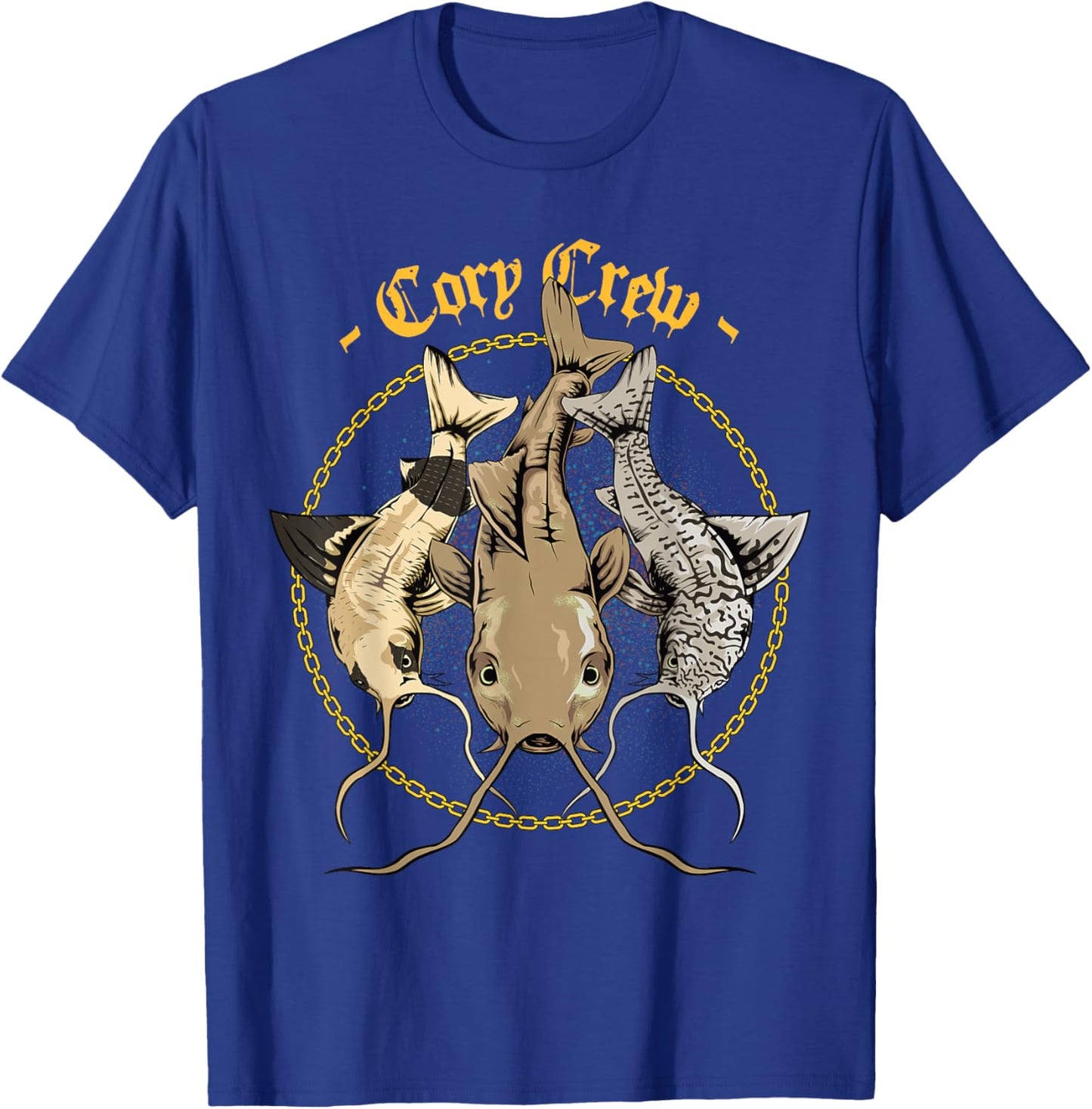 Corydora Catfish - "Cory Crew" T-Shirt - T-Shirt | Royal