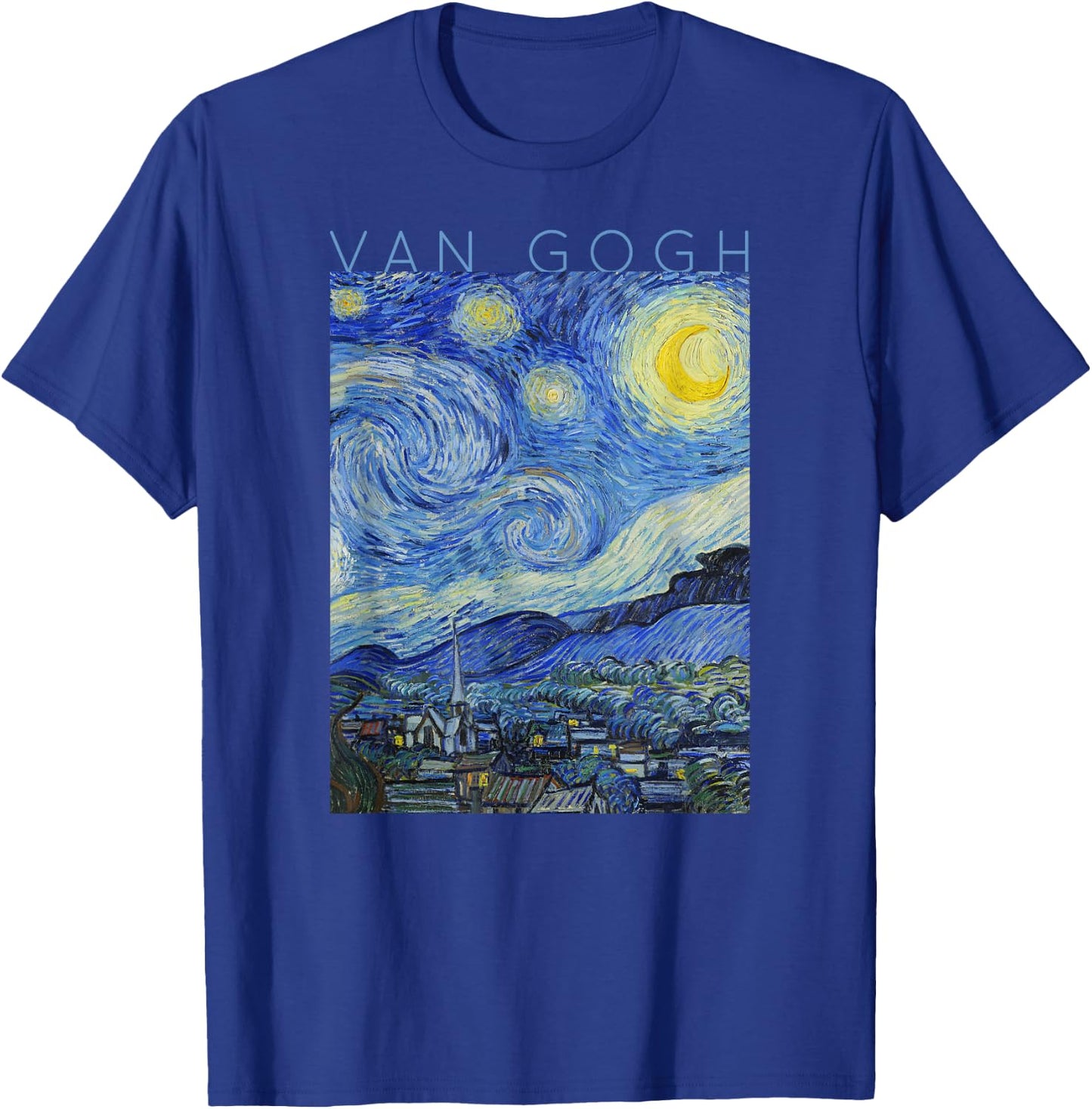 Van Gogh Starry Night - Art for Artists T-Shirt - T-Shirt | Royal