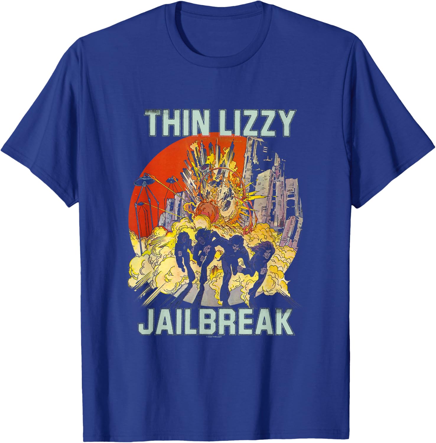 Thin Lizzy - Jailbreak Explosion Black T-Shirt - T-Shirt | Royal