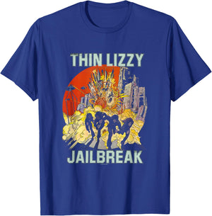 Thin Lizzy - Jailbreak Explosion Black T-Shirt - T-Shirt | Royal