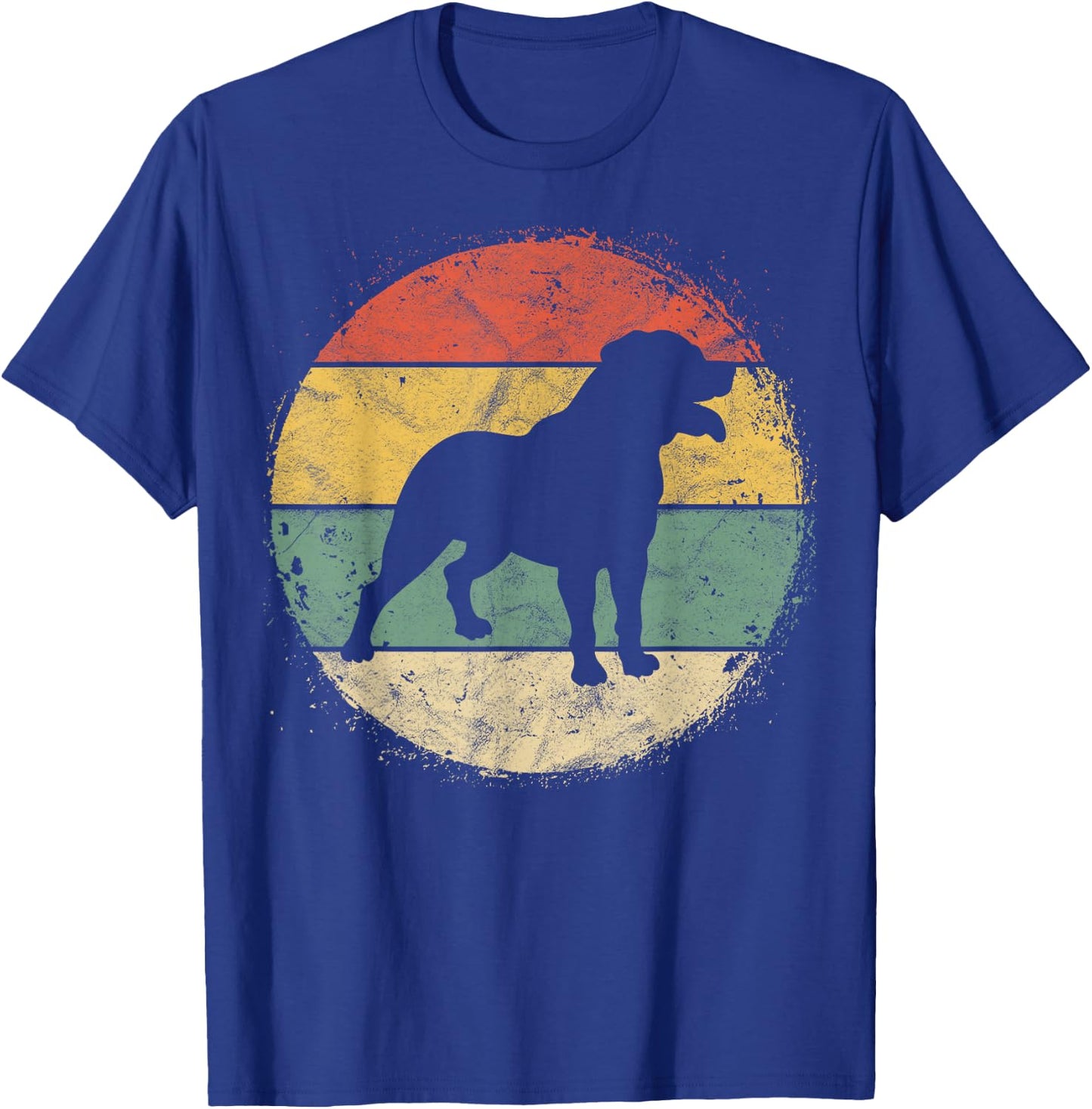 Circular Retro Rottweiler Owner Gift Rottie Dad Rott Mom T-Shirt - T-Shirt | Royal