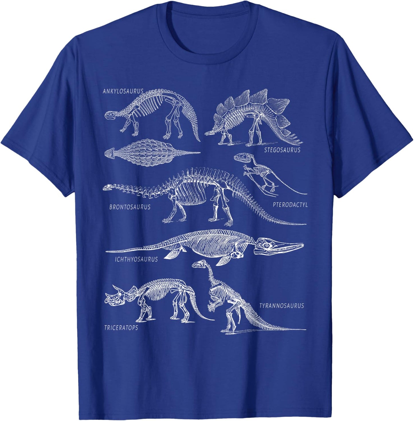 Dinosaur Skeleton Clothing Dinosaurs Paleontology Alt Art T-Shirt - T-Shirt | Royal