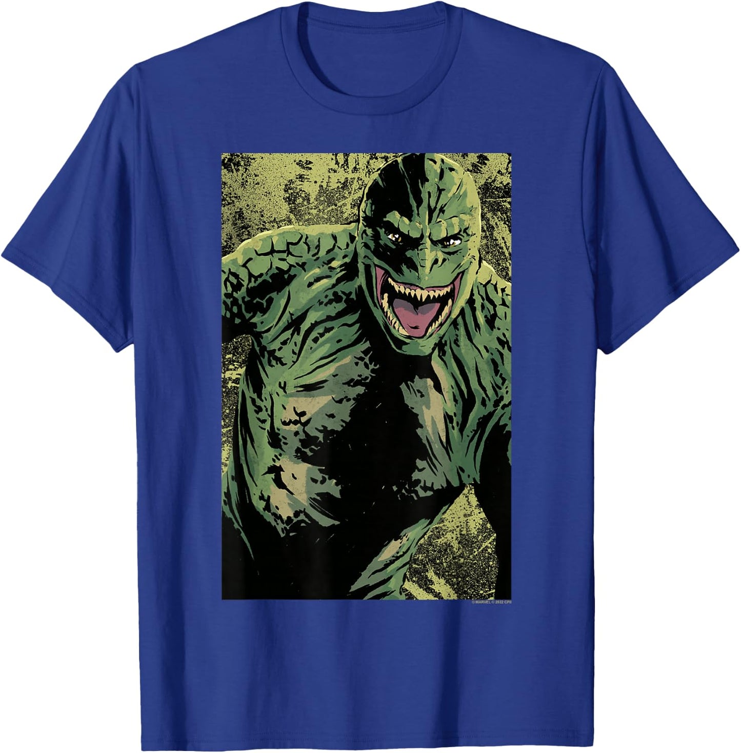 Marvel Spider-Man No Way Home Lizard Stylized Portrait T-Shirt - T-Shirt | Royal