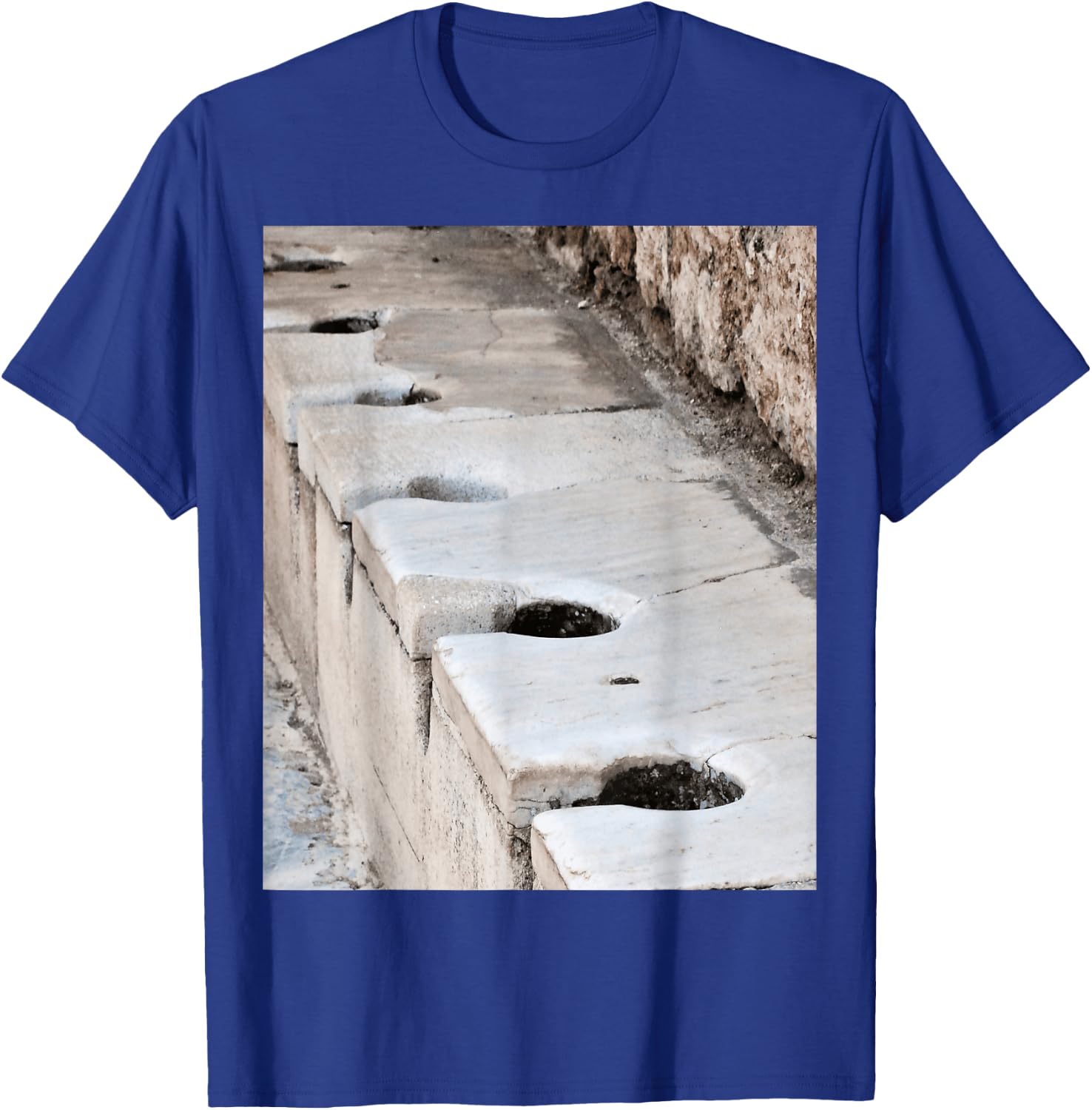 Latriana, Ancient Roman Lavatory In Ephesus Turkiye T-Shirt - T-Shirt | Royal