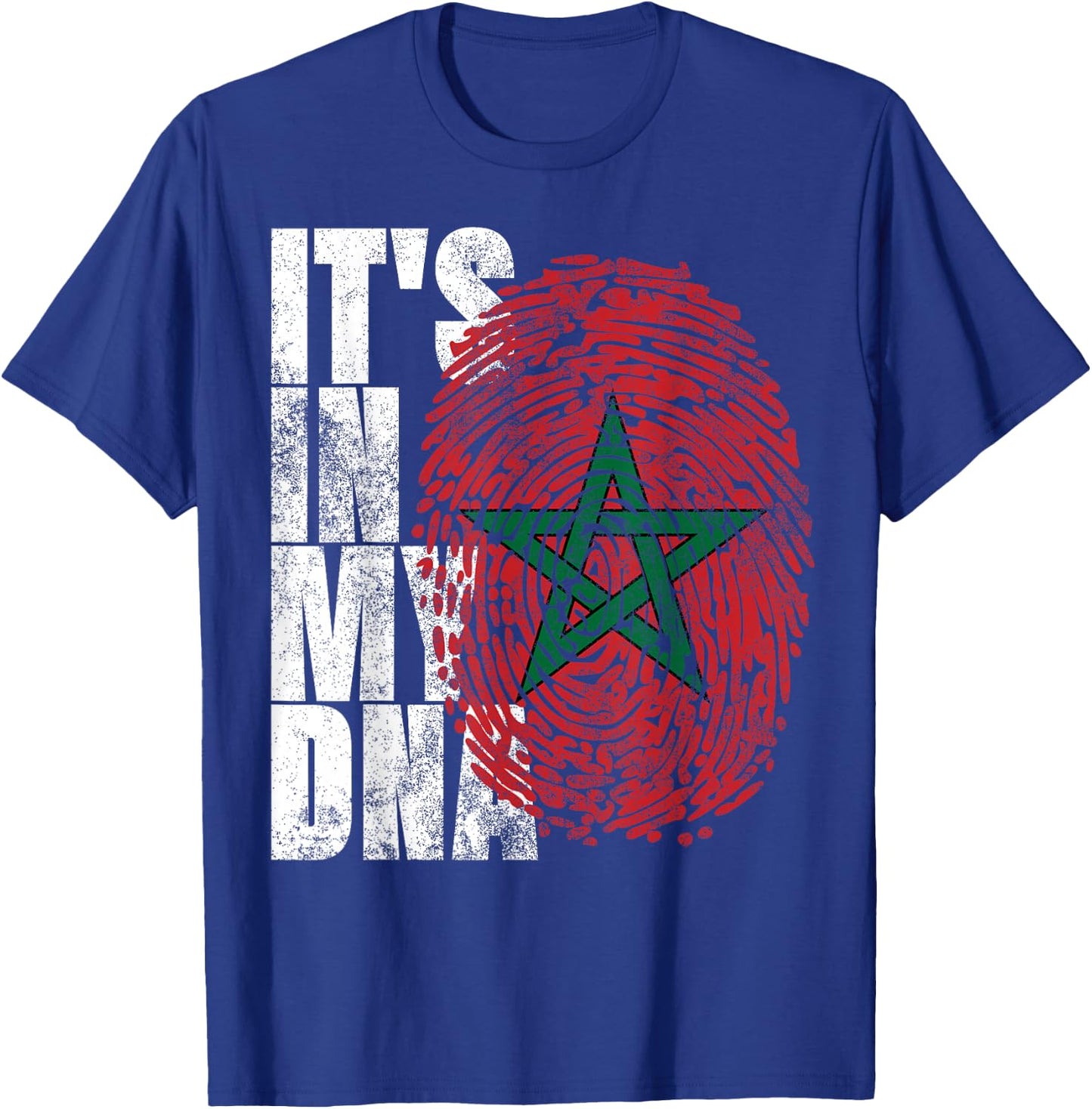 It's In My DNA Moroccan African Gifts Moorish Morocco Flag T-Shirt - T-Shirt | Royal