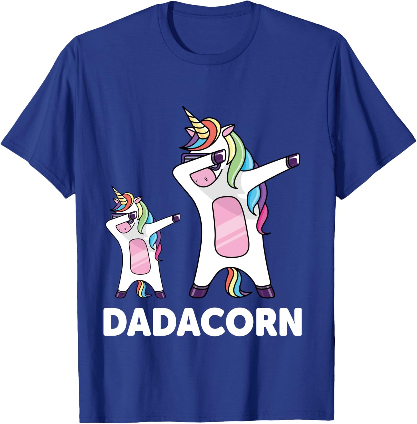 Dadacorn Dabbing Unicorn T-Shirt - T-Shirt | Royal