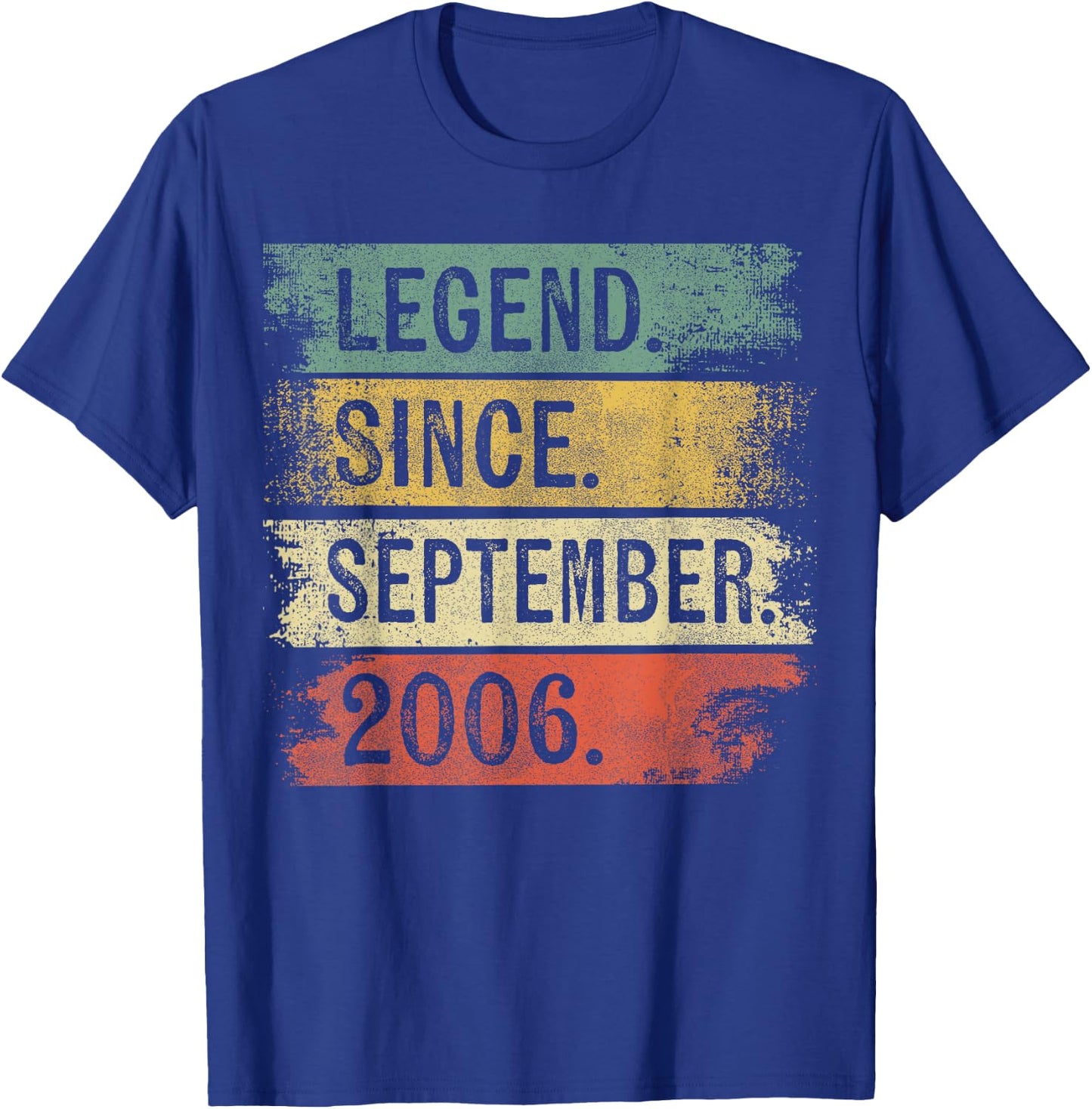 Legend Since September 2006 Birthday T-Shirt - T-Shirt | Royal