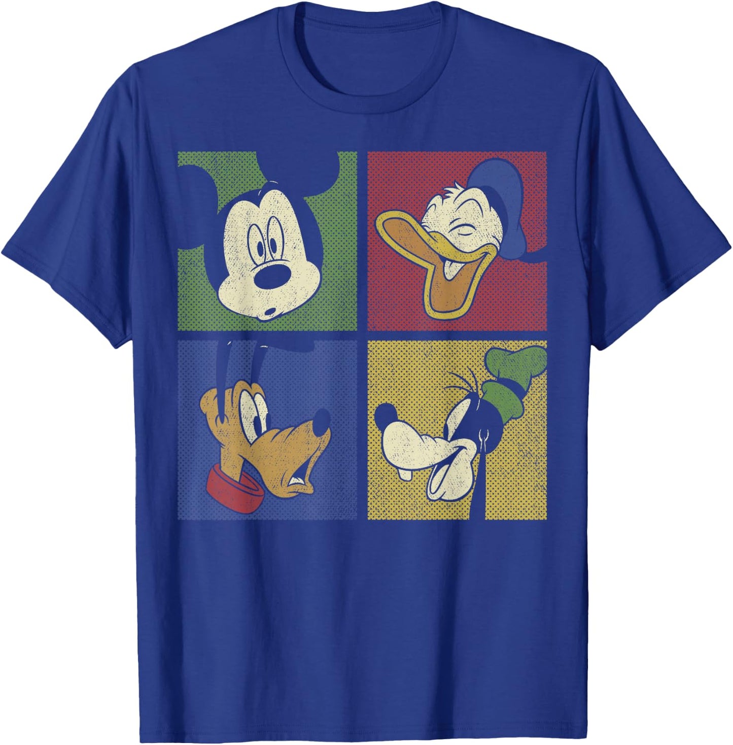 Disney Mickey And Friends Classic Group Comic Panels T-Shirt - T-Shirt | Royal