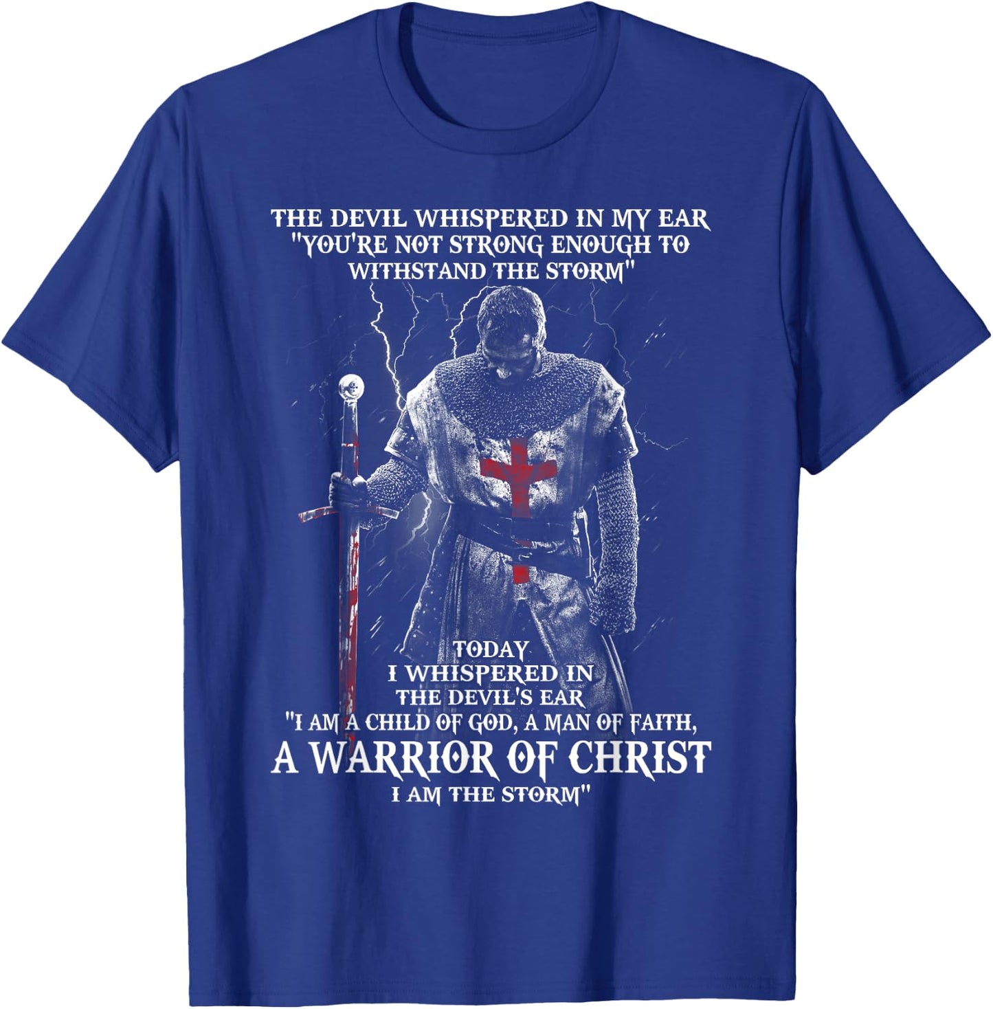 A Warrior of christ T-Shirt - T-Shirt | Royal