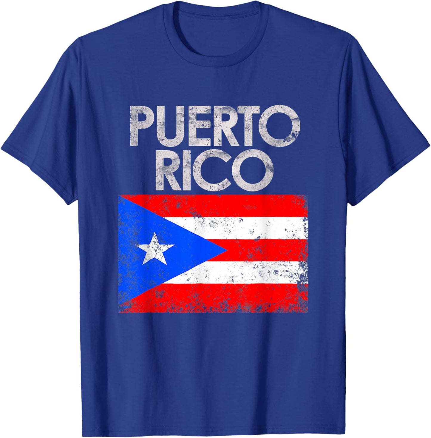 Vintage Puerto Rico Puerto Rican Flag Pride Small T-Shirt - T-Shirt | Royal