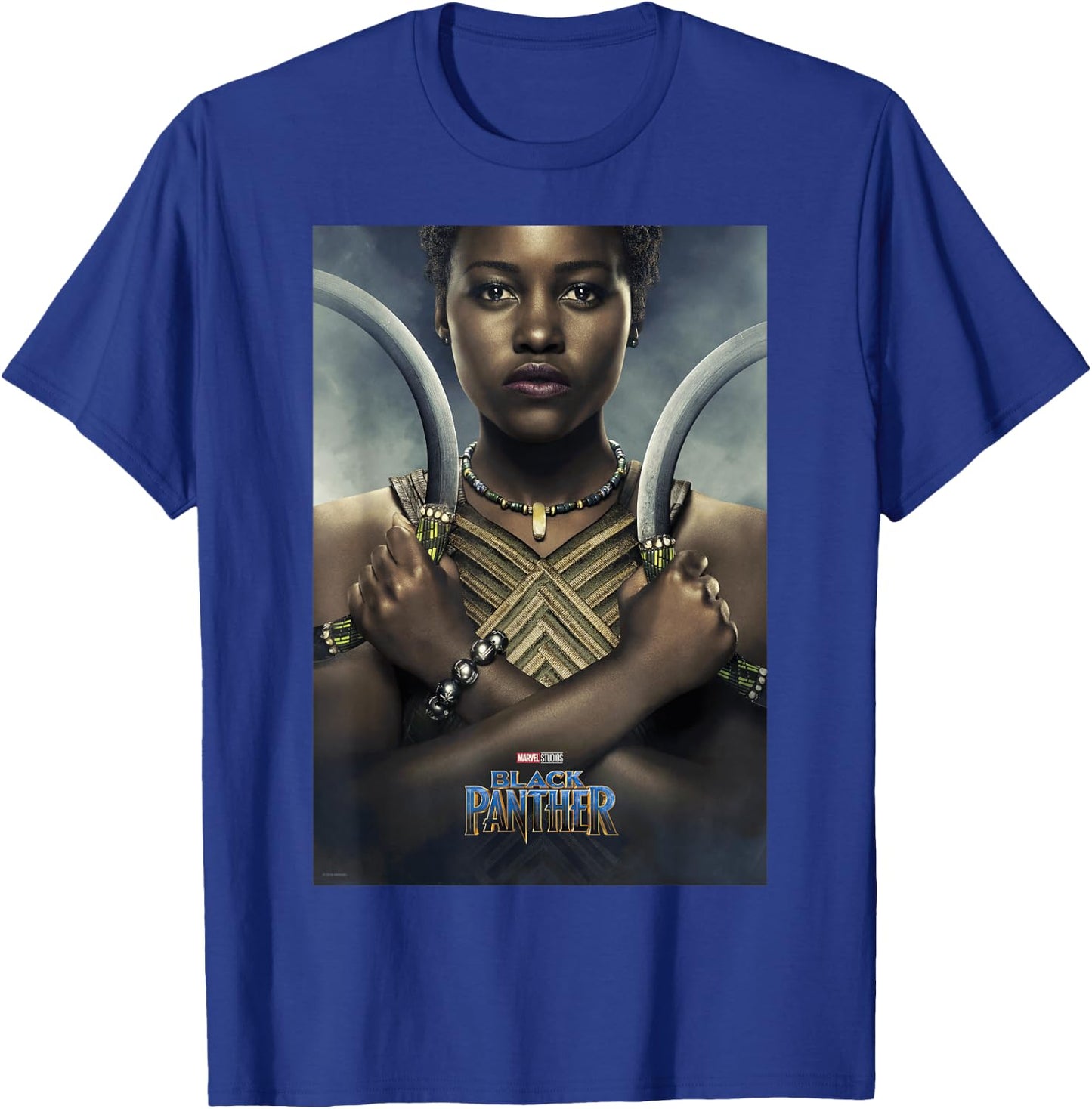 Marvel Black Panther Avengers Nakia Poster Graphic T-Shirt - T-Shirt | Royal