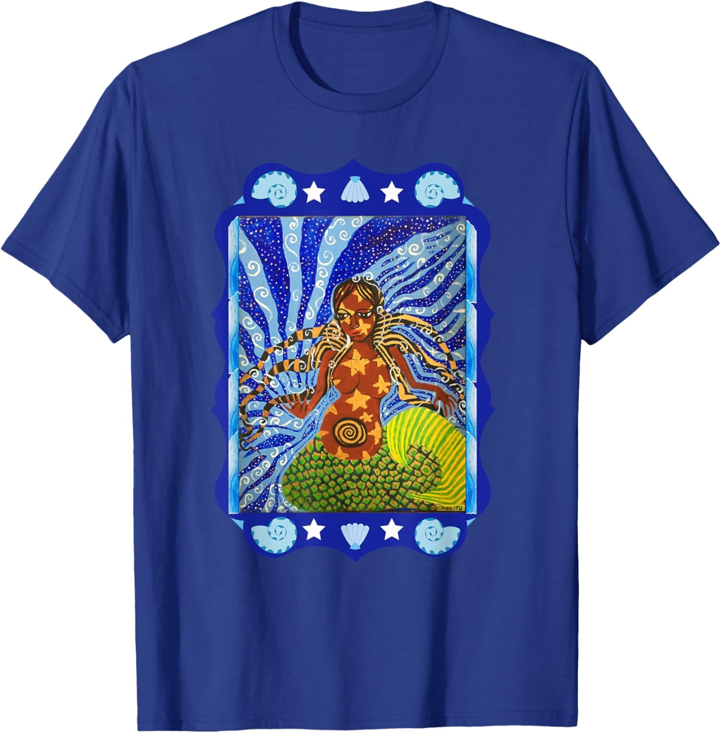 Yemaya: Mother of The Children of The Sea (Goddess) T-Shirt - T-Shirt | Royal