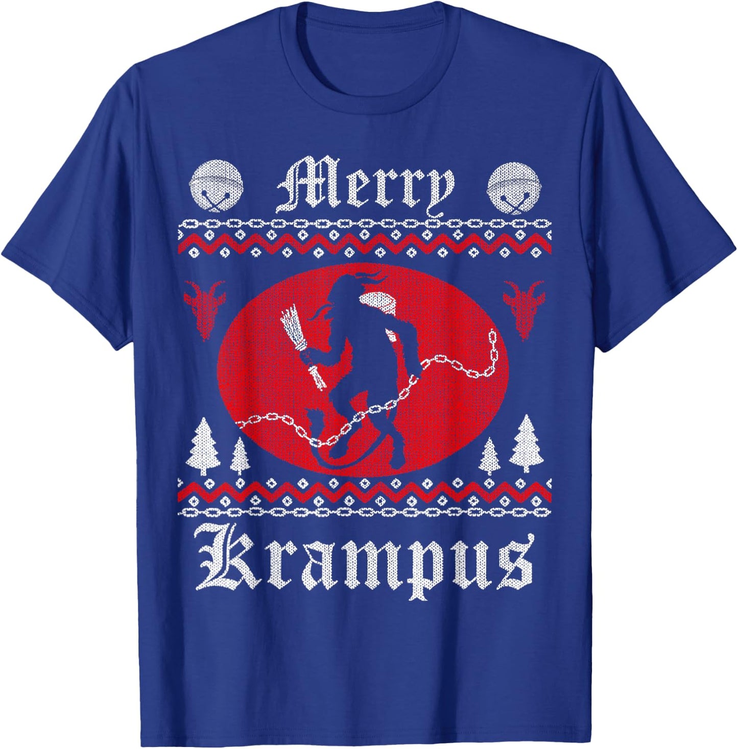 Krampus Merry Christmas Horror Evil Goth Occult Scary Devil T-Shirt - T-Shirt | Royal