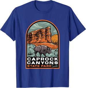 Caprock Canyons State Park Texas Vintage T-Shirt - T-Shirt | Royal