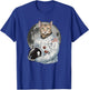 Galaxy Cat Co Cat In Astronaut Suit Funny Gift T-Shirt - T-Shirt | Royal