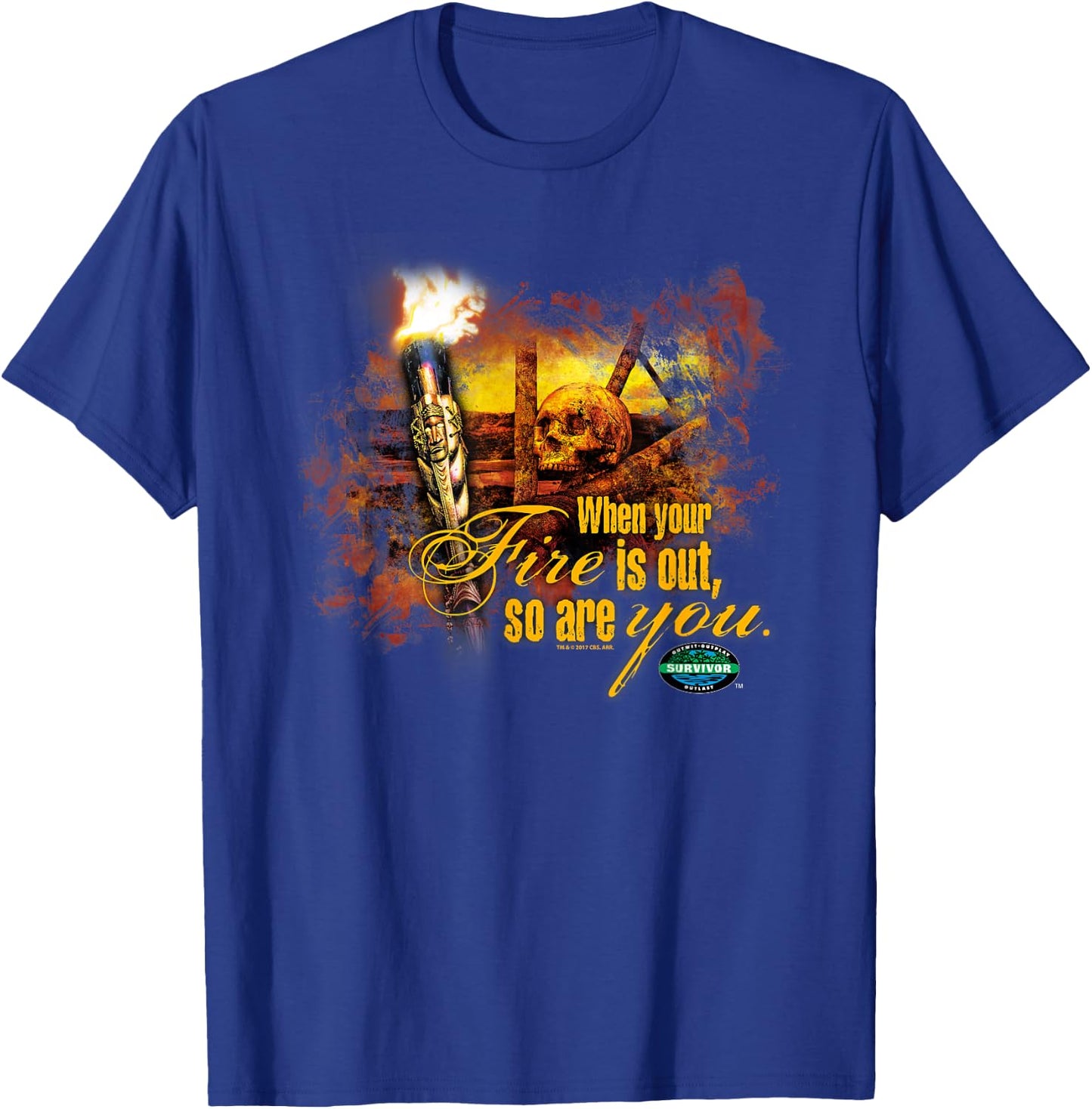 Survivor Fires Out T-Shirt - T-Shirt | Royal